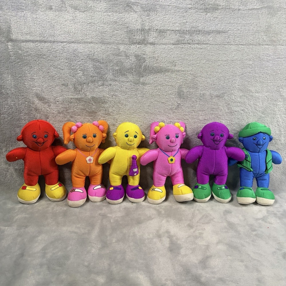 Full Set of 6 Jellabies Cartoon Figures Toys TV's 1st 3D‎ CGI Animated Show 1998